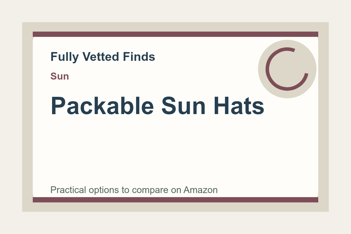packable sun hats shopping preview
