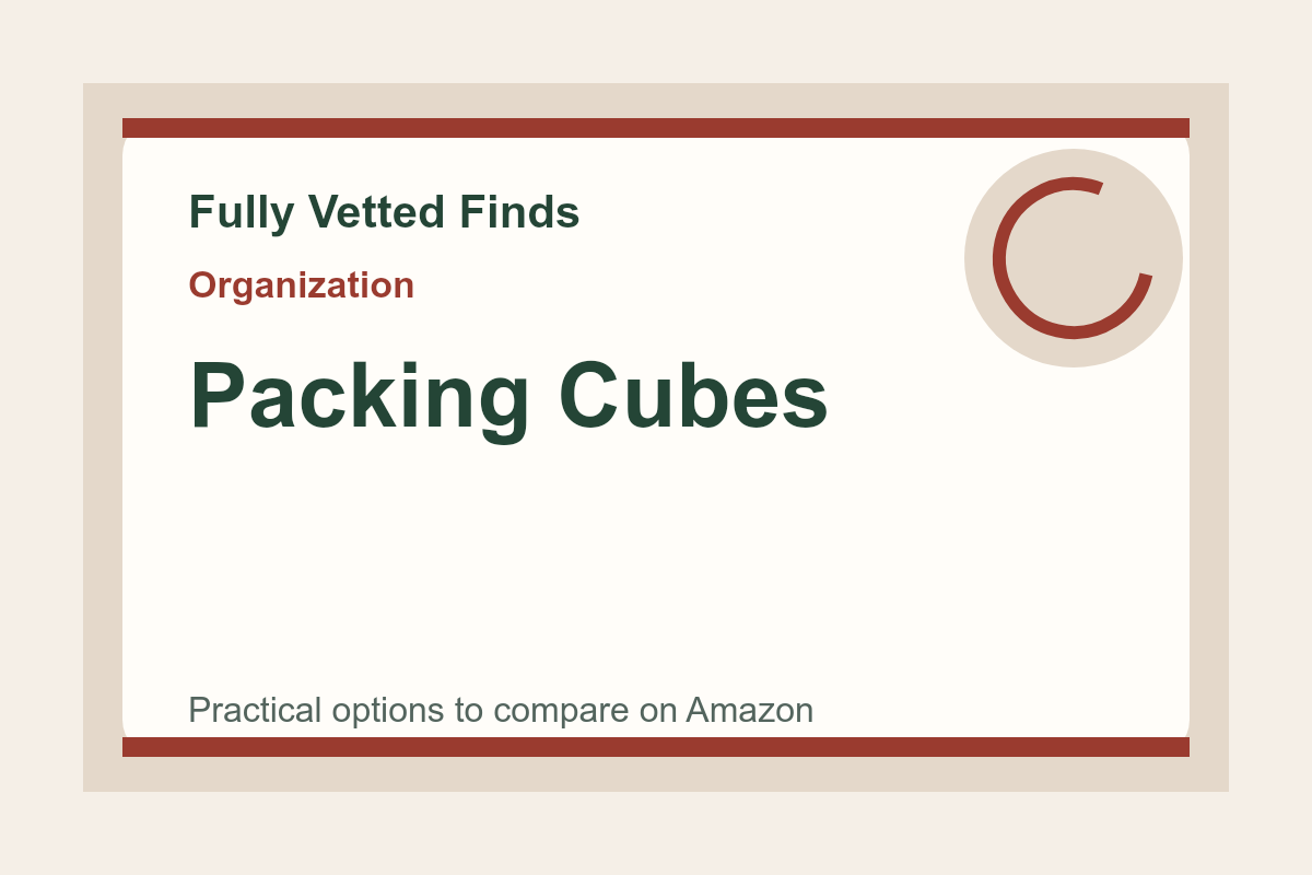 packing cubes shopping preview